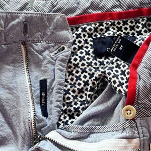 Daniel Cremieux Blue Flat Front Shorts Size 32 Berkeley Cotton Dressy Preppy